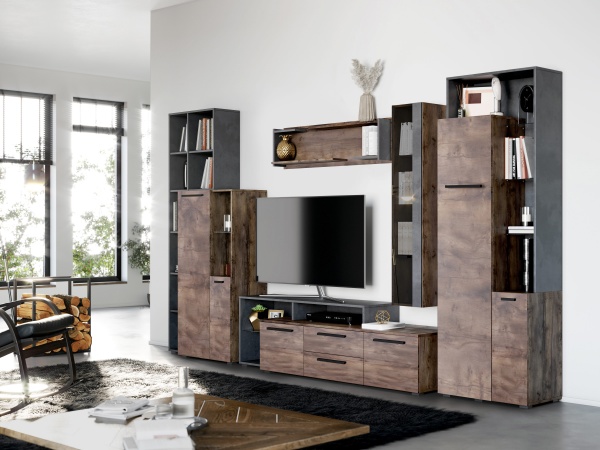 Стеллаж с тумбой 2 дв "Глазго" гостиная Стеллаж с тумбой 2 дв "Глазго" гостиная