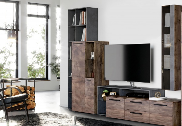 Стеллаж с тумбой 2 дв "Глазго" гостиная Стеллаж с тумбой 2 дв "Глазго" гостиная