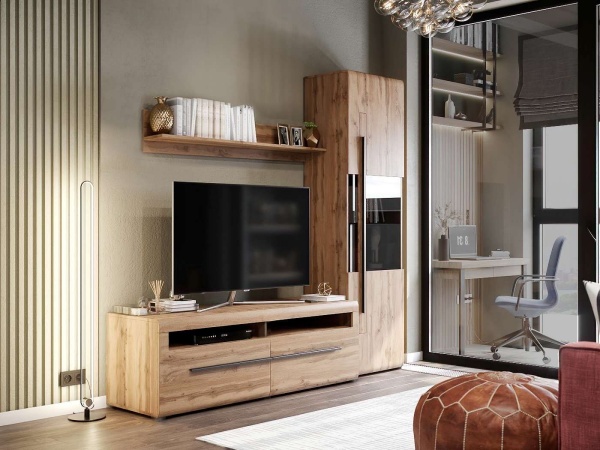 Тумба ТВ "Ницца" гостиная дуб Вотан Тумба ТВ "Ницца" гостиная дуб Вотан